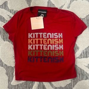 Brand-new kittenish crop top never worn
